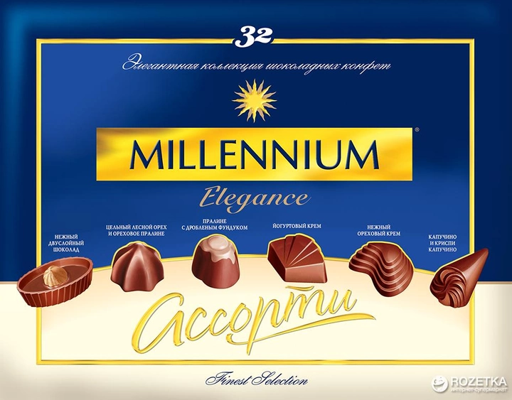 Цукерки Millennium Асорті Elegance в молочному шоколаді 285 г (4820075500856) - зображення 2