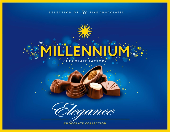 Цукерки Millennium Асорті Elegance в молочному шоколаді 285 г (4820075500856) - зображення 1