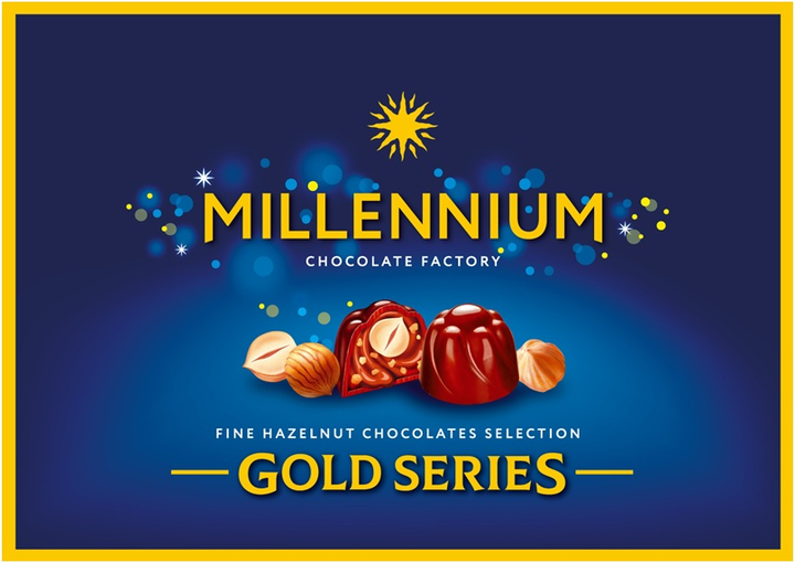 Конфеты Millennium Gold с цельным лесным орехом 205 г (4820075500092 ...
