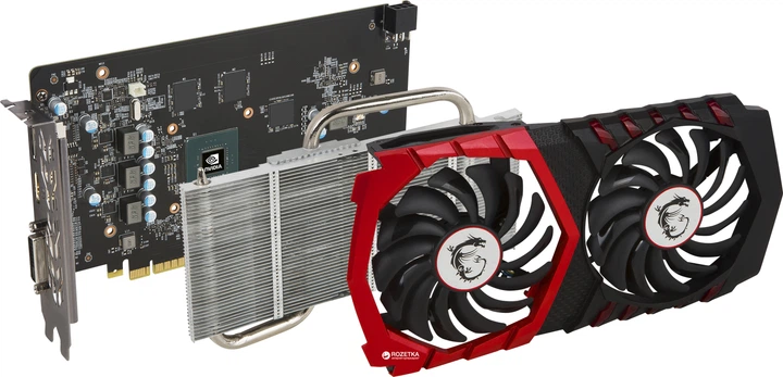 Видеокарта MSI PCI-Ex GeForce GTX 1050 Ti GAMING X 4GB GDDR5