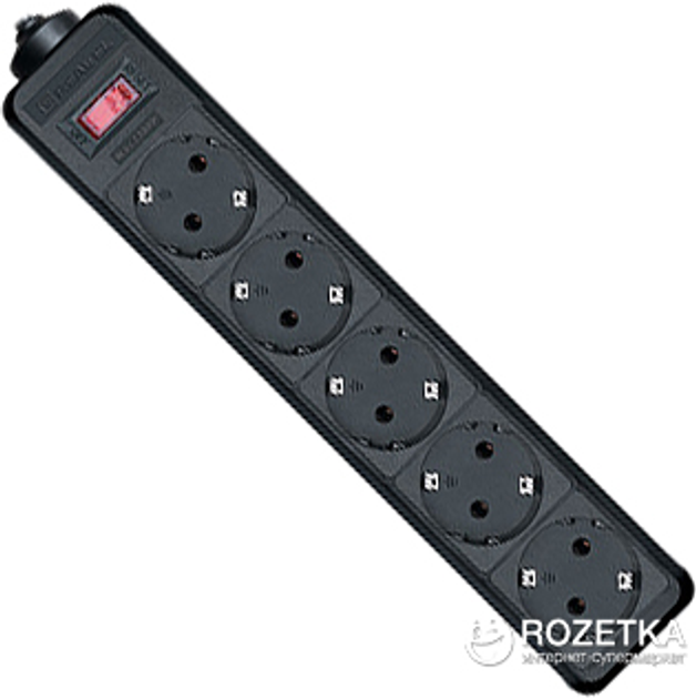 Сетевой фильтр-удлинитель Real-El RS-Protect 1.8 м Black - изображение 1