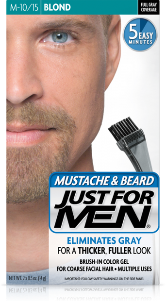 Краска для бороды и усов JUST FOR MEN (м10/15) - Блондин /Тёмный Блондин 28 мл. - Фото 1 Краска для бороды и усов JUST FOR MEN (м10/15) - Блондин /Тёмный Блондин 28 мл. - изображение 1