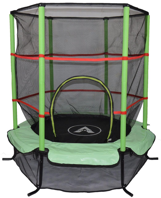 Батут Atleto 140 см с сеткой зеленый New (21000405) – фото, отзывы ...