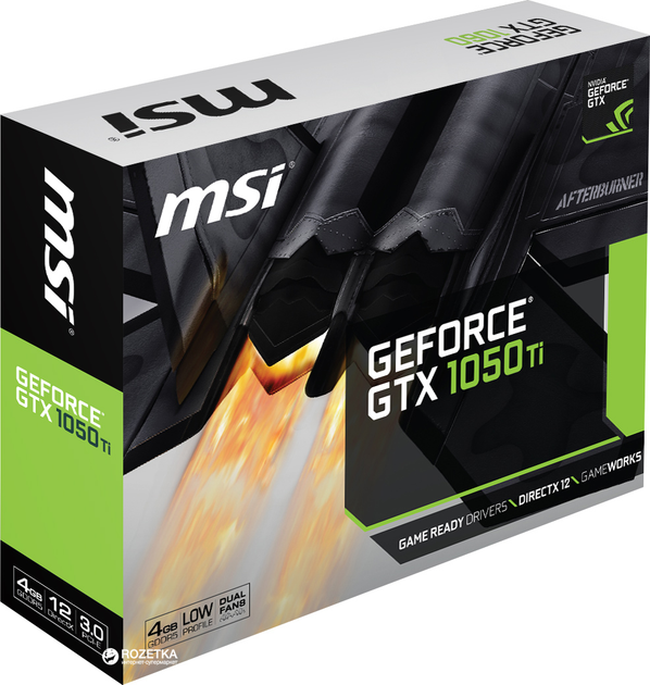 Видеокарта MSI PCI-Ex GeForce GTX 1050 Ti 4GT Low Profile