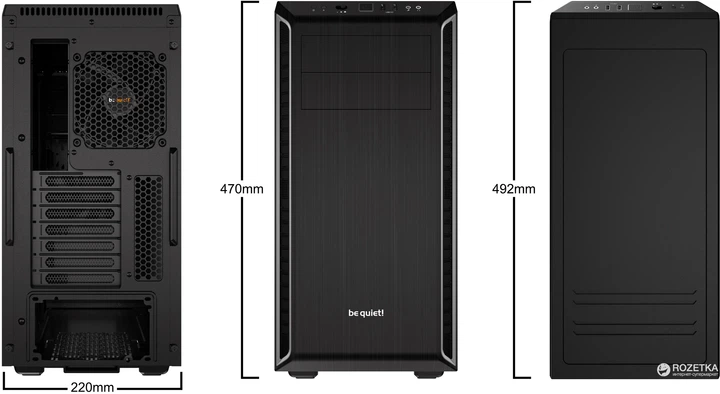 Obudowa be quiet! Pure Base 600 Black-Silver (BG022) - Zdjęcie 2 Obudowa be quiet! Pure Base 600 Black-Silver (BG022) - obraz 2