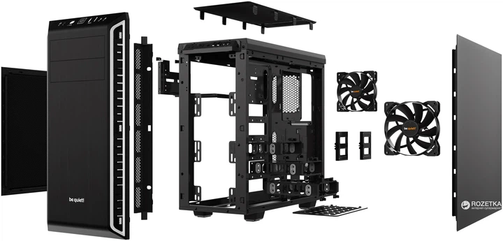Obudowa be quiet! Pure Base 600 Black-Silver (BG022) - Zdjęcie 4 Obudowa be quiet! Pure Base 600 Black-Silver (BG022) - obraz 4