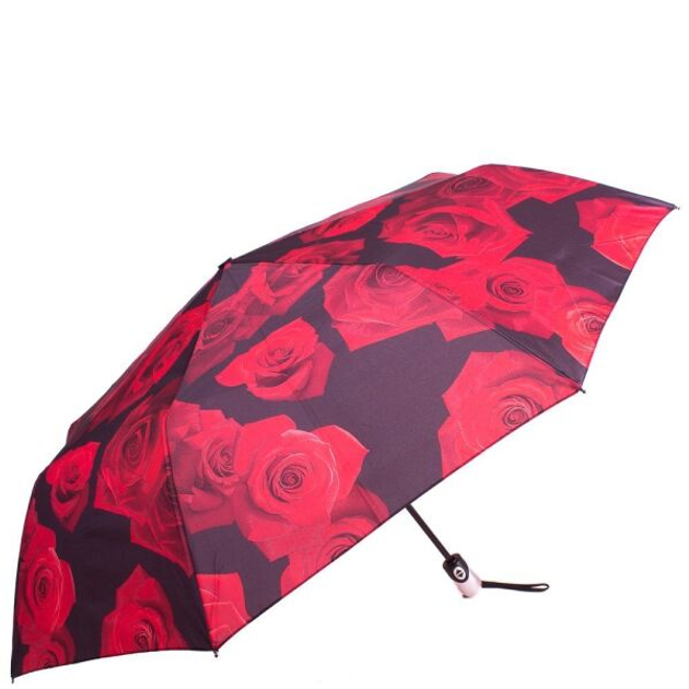 Красный женский зонт автомат с узором HAPPY RAIN от продавца: T-K Shop ...