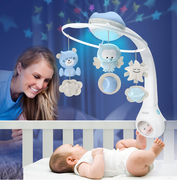 Музыкальный мобиль Infantino 3 в 1 с проектором Голубой (004896I) - изображение 2