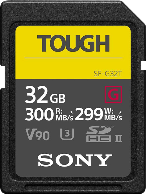Карта памяти Sony Tough SDHC 32GB C10 UHS-II U3 V90 (SF32TG) – фото ...