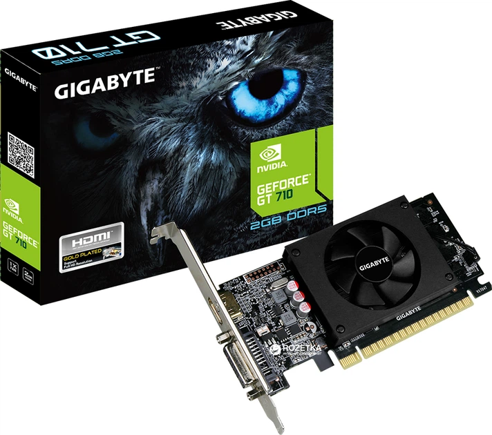 Видеокарта Gigabyte PCI-Ex GeForce GT 710 2048MB GDDR5 (64bit