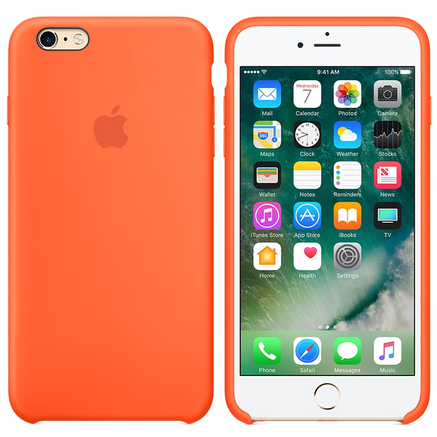 Чохол Silicone Саѕе для Iphone 6 Plus / Iphone 6s Plus бампер накладка Spicy Orange Без бренду - Фото 1 Чохол Silicone Саѕе для Iphone 6 Plus / Iphone 6s Plus бампер накладка Spicy Orange Без бренду - зображення 1