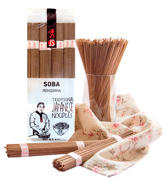 Лапша гречневая JS Soba 300 г (4996445000117/4820179361032) – фото