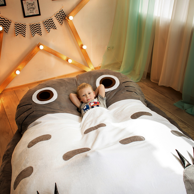 Кровать-подушка Totoro Bed из аниме Хаяо Миядзаки (Hayao Miyazaki)