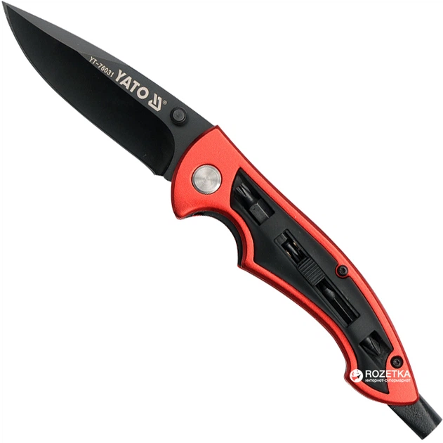Нож Yato складной c отверточными насадками (YT-76031) – низкие цены ...