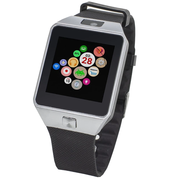 Смарт-годинник UWatch DZ09 Silver Bluetooth 3.0 Батарея 380 маг дозвіл 240х240рх камера - зображення 6