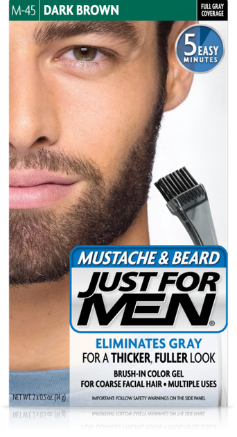 Фарба борода та вуса JUST FOR MEN (М 45) -Темний Коричневий 28 мл - Фото 1 Фарба борода та вуса JUST FOR MEN (М 45) -Темний Коричневий 28 мл - зображення 1