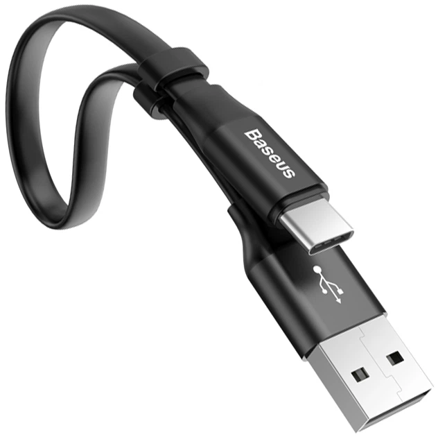 Kabel Baseus Nimble Type-C 2 A 0.23 m Czarny (CATMBJ-01) - obraz 2
