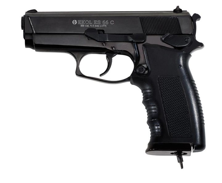 Пневматичний пістолет EKOL ES66 Black CO2, 4.5 мм Ekol Чорний - зображення 1