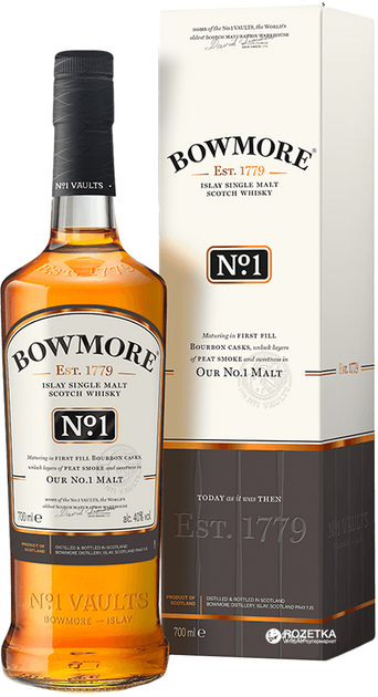 Виски Bowmore №1 0.7 л 40% в подарочной упаковке (5010496004494) – фото ...