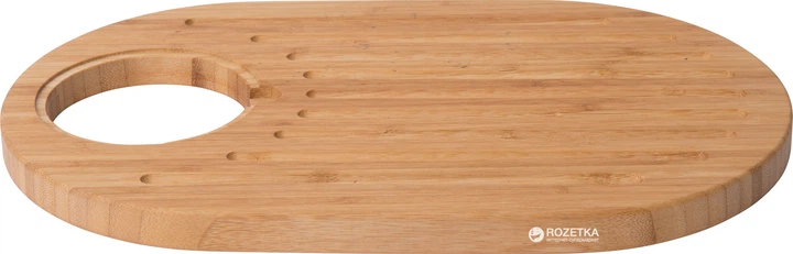 Разделочная доска BergHOFF Leo 39х23 см с поддоном и емкостью для соуса (3950060) - изображение 2