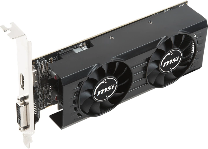 Видеокарта MSI PCI-Ex Radeon RX 550 4GT LP OC 4GB GDDR5 (128bit) (1203/6000) (DVI, HDMI) (RX 550 4GT LP OC) - изображение 3