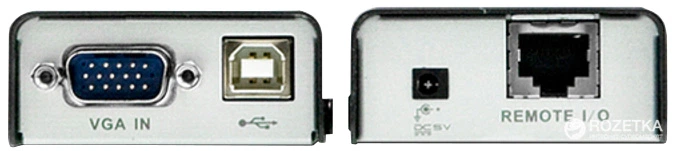 KVM-удлинитель мини ATEN CE100 по кабелю Cat 5 USB (CE100-A7-G) – фото ...