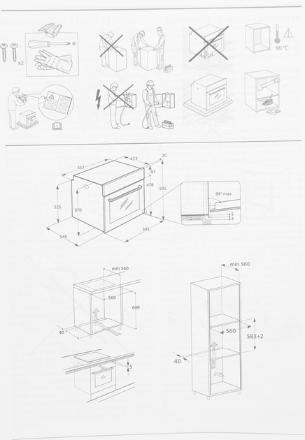 Духова шафа електрична Indesit IFW 6530 BL - зображення 17