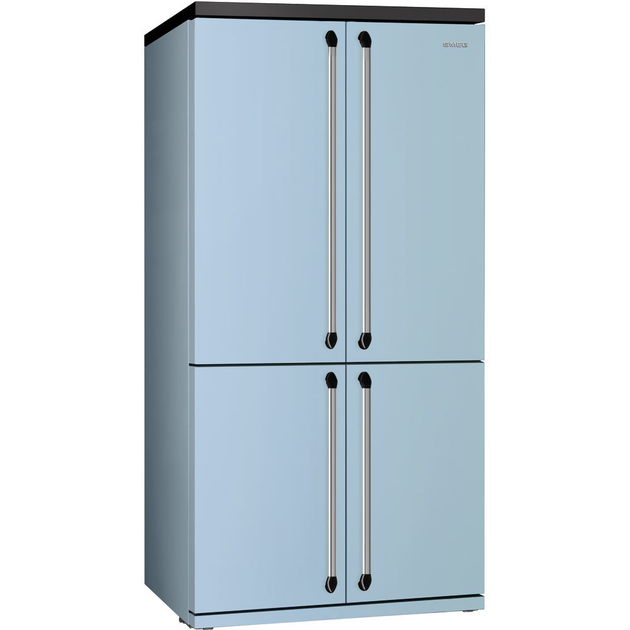 тдельностоящий 4-х дверный холодильник Side-by-Side Smeg FQ960PB – фото ...