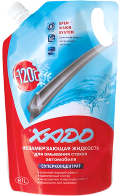 Жидкость для омывания стекол автомобиля XADO -120⁰С 1 л (XA 50011 ...