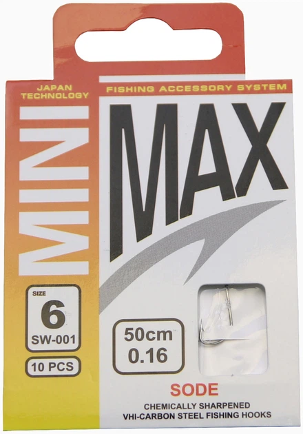 Одинарный крючок MiniMax Sode 0.7 г 10 шт (SW001-6/0.16) - изображение 4