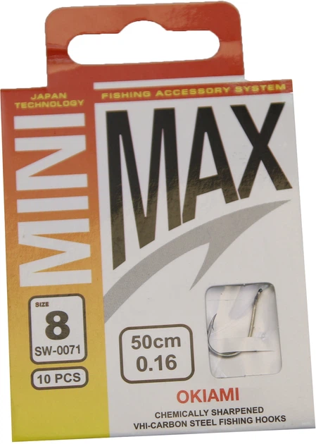 Одинарный крючок MiniMax Okiami 0.9 г 10 шт (SW0071-8/0,16) - изображение 4