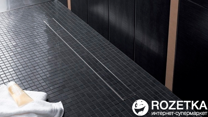 Душовий канал TECE Linus з решіткою Tile 700 мм із сифоном і ніжками ...