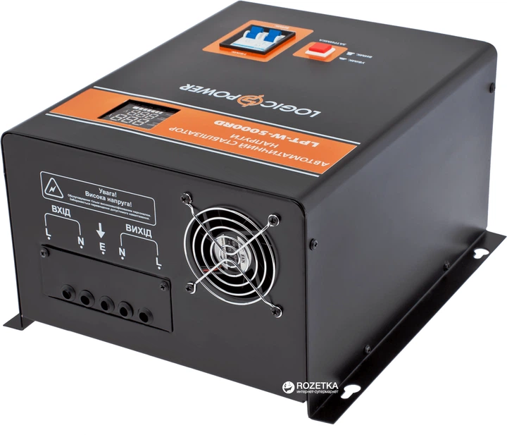 Стабілізатор напруги LogicPower LPT-W-5000RD Black (LP4439) – фото