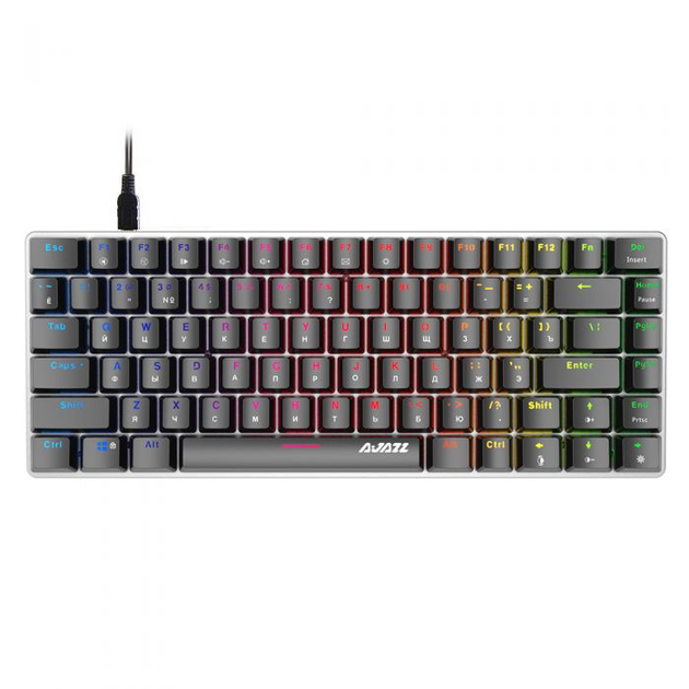 КЛАВІАТУРА AJAZZ AK33, - Black SWITCH (РОСІЙСЬКІ СИМВОЛИ, RGB ПІДСВІТКА) - изображение 2