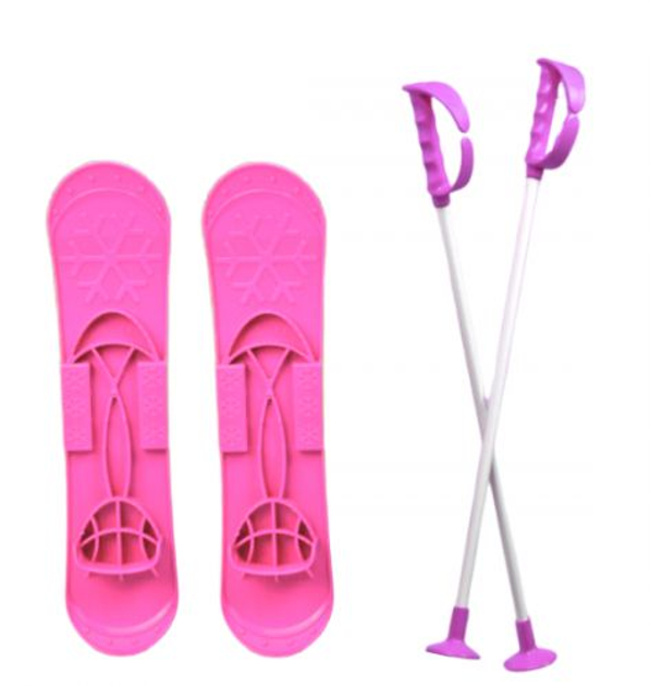 Детские лыжи "SKI BIG FOOT" (розовые) 6586 – низкие цены, кредит ...