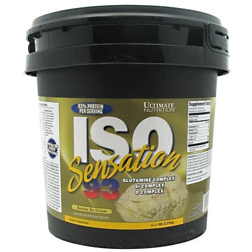 Сывороточный изолят Ultimate Nutrition ISO Sensation 2.27 кг - банановое мороженое - Фото 1 Сывороточный изолят Ultimate Nutrition ISO Sensation 2.27 кг - банановое мороженое - изображение 1