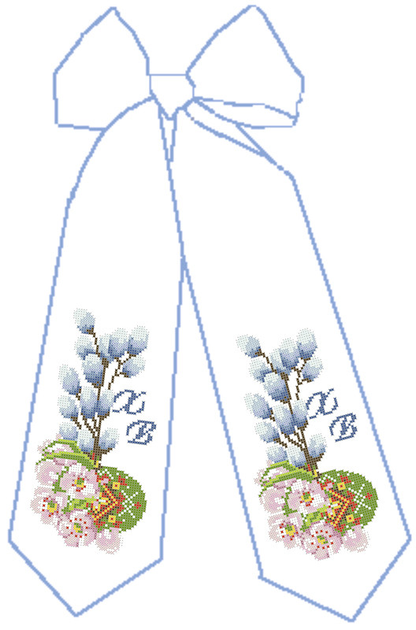 Схема для вышивки бисером Корзина радости (полная зашивка)