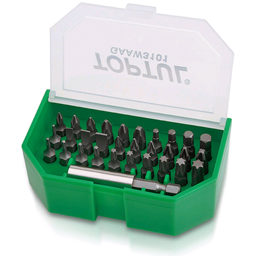 Набір біт 1/4 "SL, PH, PZ, TORX, HEX GAAW3101 TOPTUL - Фото 1 Набір біт 1/4 "SL, PH, PZ, TORX, HEX GAAW3101 TOPTUL - изображение 1