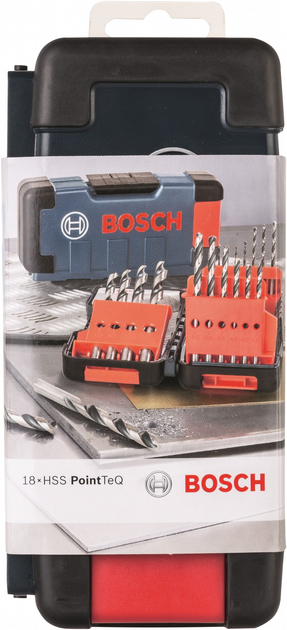 Набір свердел для металу Bosch HSS PointTeQ 18 штук (2608577350) - зображення 3