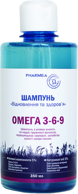 Акція на Шампунь для волосся Pharmea Omega 3-6-9 Відновлення і здоров'я 350 мл від Rozetka