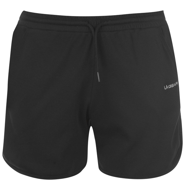 Women's Cotton Yoga Shorts - Black/Grey Marl KIMJALY