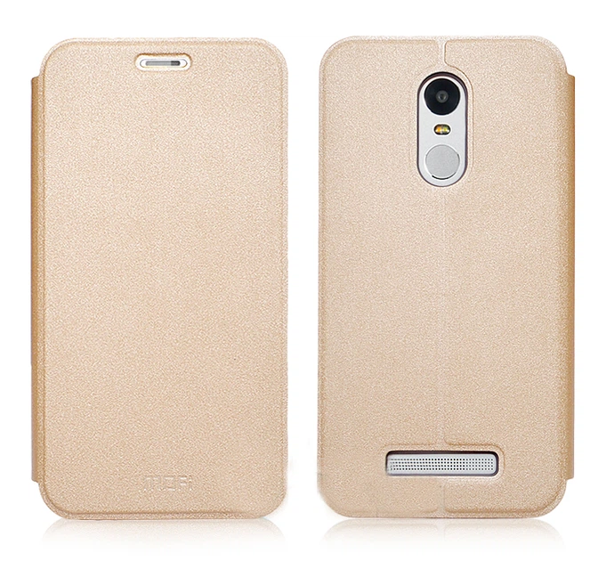 Кожаный чехол-книжка MOFI для Xiaomi Redmi Note 3 (Sand Золотой) - Фото 1 Кожаный чехол-книжка MOFI для Xiaomi Redmi Note 3 (Sand Золотой) - изображение 1