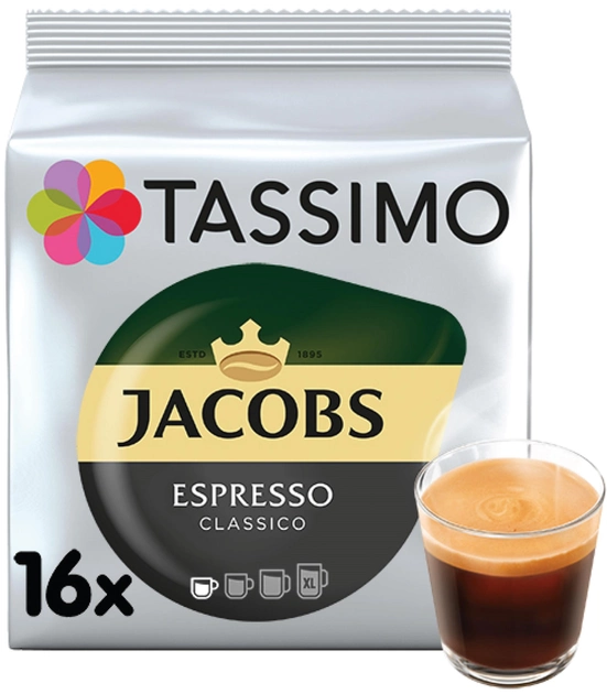 Акция на Кава мелена в капсулах Tassimo Jacobs Espresso 118.4 г от Rozetka