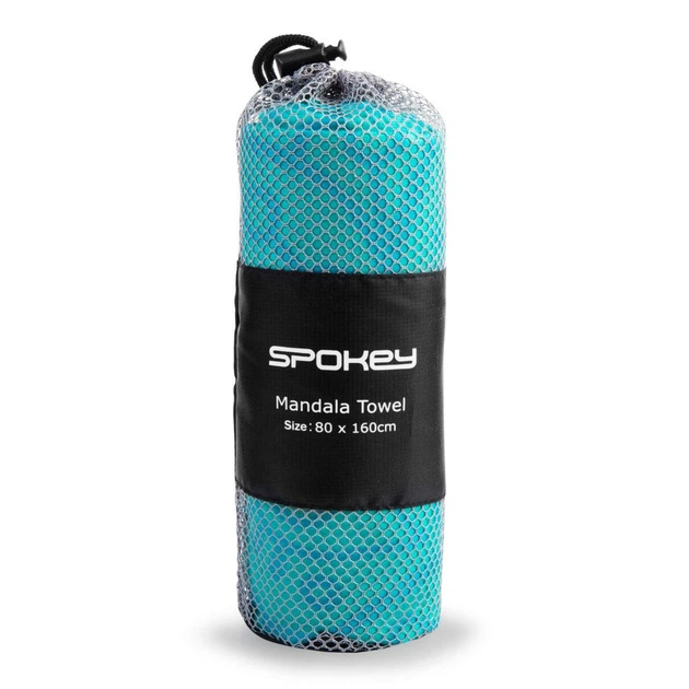 Быстросохнущее полотенце Spokey Mandala 80х160 см Бирюзовое - изображение 5