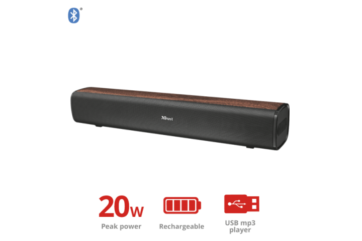 Саундбар Trust Vigor Bluetooth Brown - зображення 2