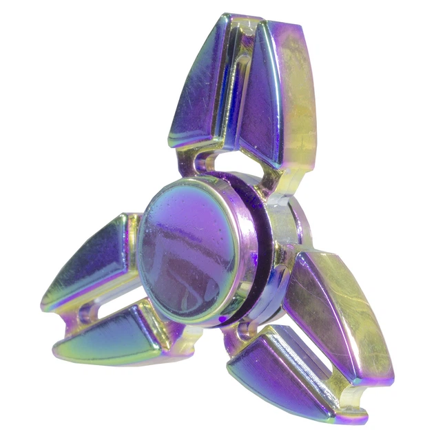 Cпиннер металлический Fidget spinner TRIANGULAR Градиент игрушка антистресс - изображение 2