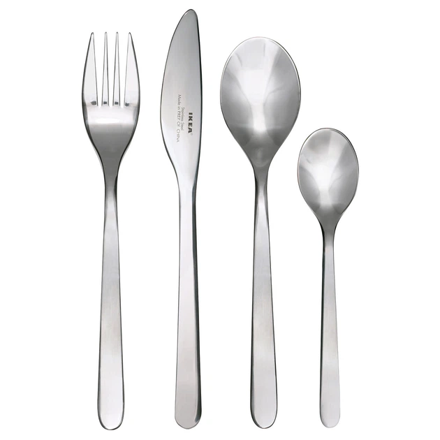 Комплект столовых приборов IKEA FÖRNUFT 24 шт нержавеющая сталь 700.149.99 - Фото 1 Комплект столовых приборов IKEA FÖRNUFT 24 шт нержавеющая сталь 700.149.99 - зображення 1