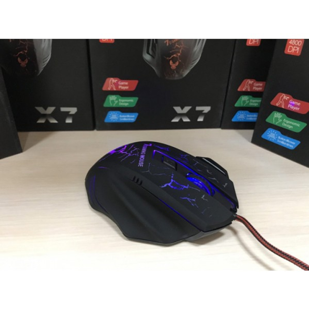 Ігрова миша X7 4800 dpi LED з підсвічуванням USB 2.0 GAMING MOUSE - зображення 2