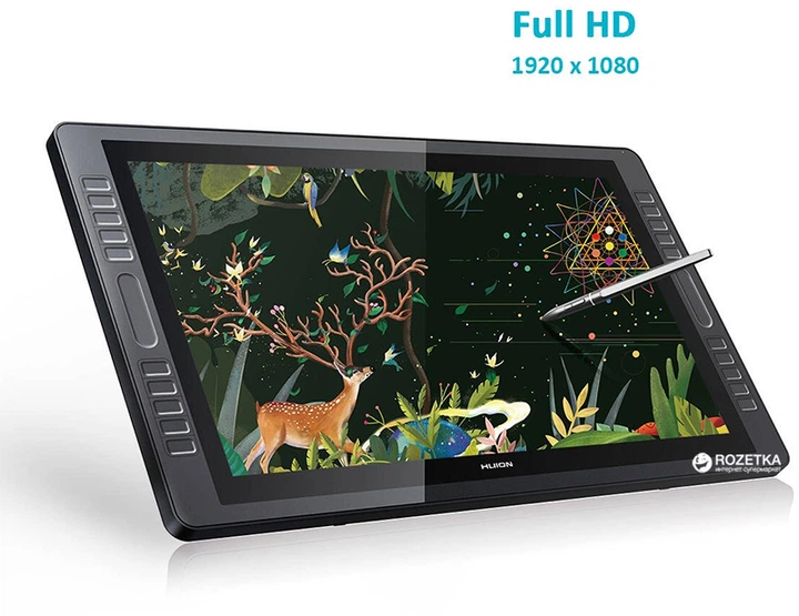 液晶ペンタブレット Huion GT-221 Графический монитор Huion Kamvas GT-221Pro с перчаткой