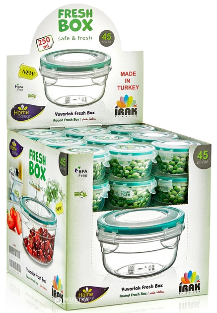 Контейнер Irak Plastik Fresh Box 250 мл Прозрачный (5217kmd) - изображение 3